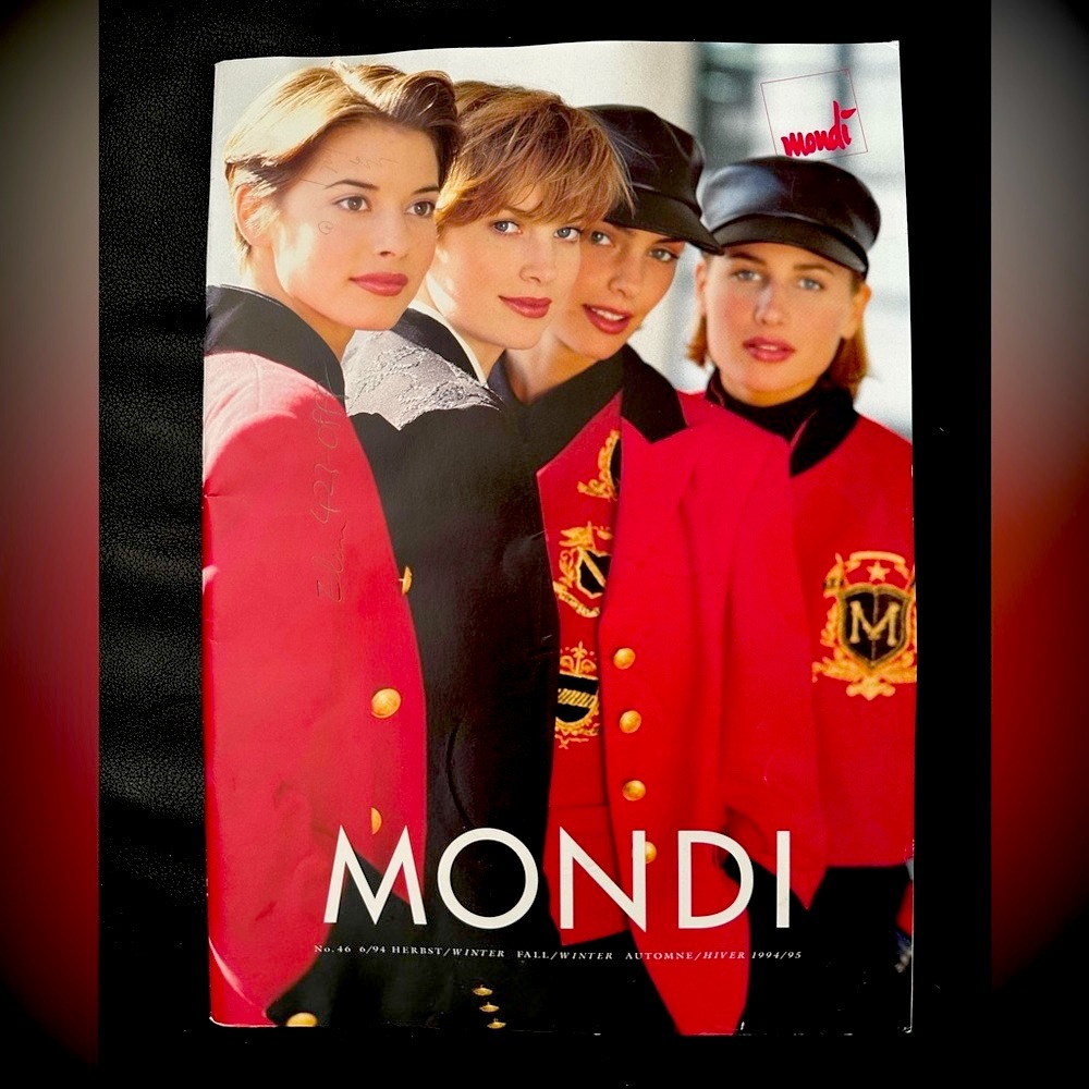 Vintage MONDI No 46 Fall/Winter 1994 Oversize Showroom Fashion Brochure Magazine